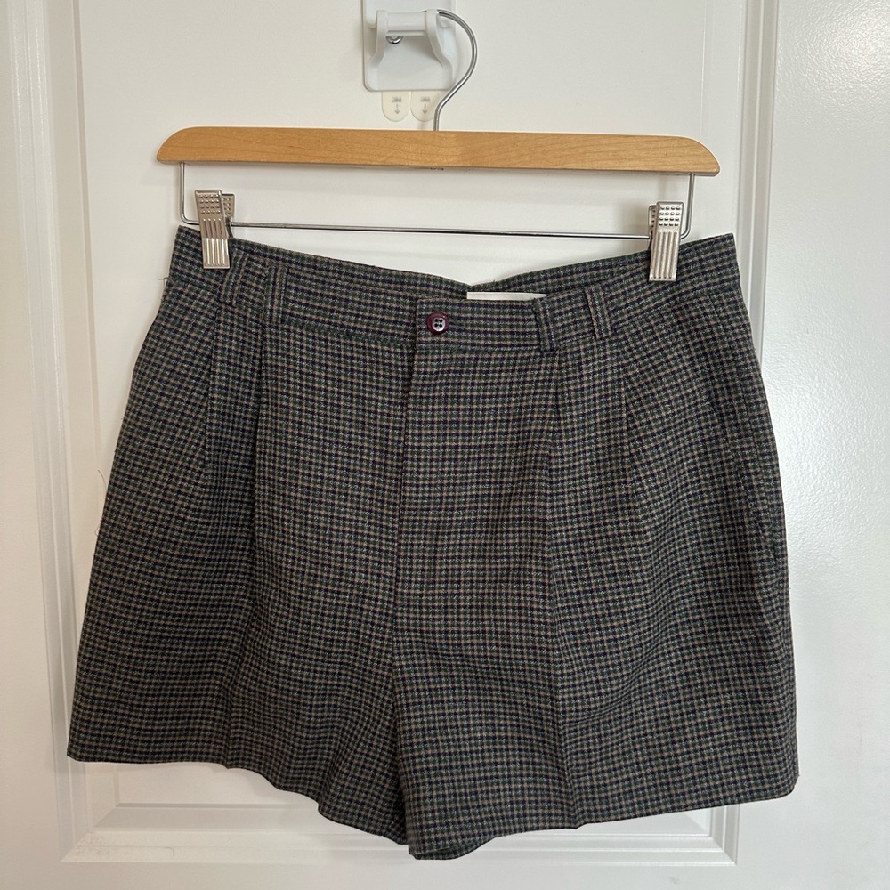Vintage Worthington Green and Blue Plaid Shorts